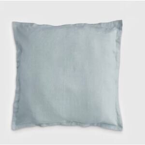 Quince European Linen Striped Euro Sham 26X26 Mist NWOT #17